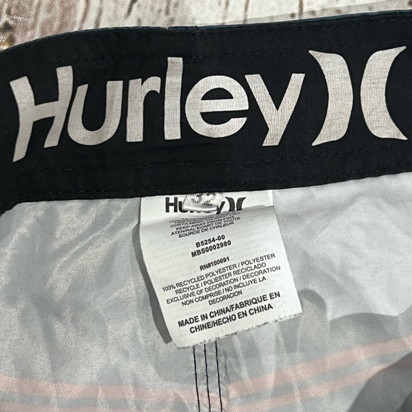 Hurley Multi Color Men's Board Shorts Swim Trunks - Picture 7 of 7